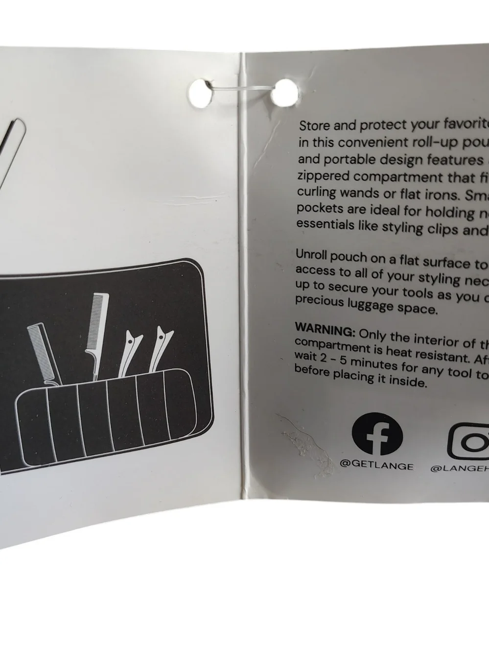 L’ange Roll-Up Bag Black
